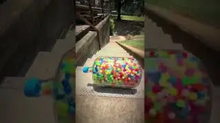 Lego inside the bottle#viral #experiment #shortvideo #loop #satisfying