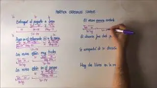 Ejercicios Oraciones Simples