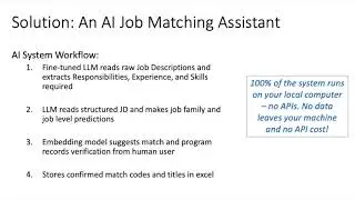 DEMO - An AI for HR tool that matches job descriptions to compensation survey jobs.