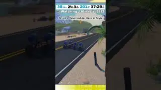 Finish a Team Ladder Race in Style 🏆 #cycling #gaming #zwift