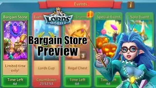 Lords mobile Upcoming Bargain Store Mystery Event