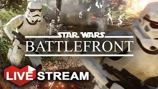Star Wars Battlefront Gameplay  - HUGE Battle of Endor w/ Vehicles!! (60fps) Livestream