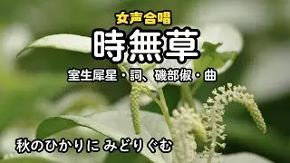 「時無草」詩：室生犀星、曲：磯部俶（八戸市立根城中学校合唱部）