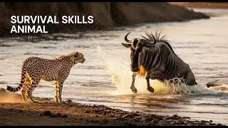 Survival-Skills-Animal-Challenge-To-Cross-The-River-Who-Makes-It