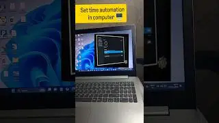 Set time automation in computer 🖥️ #shortsfeed #time #computer