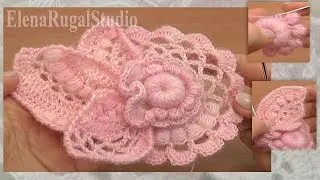 Crochet Floral Scrumble Tutorial 4 Part 1 of 2