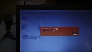 Windows 10 low battery and critical low battery sound (Lenovo x260)