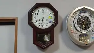SEIKO　電波時報　振り子掛け時計　チャイム・ストライク　RQ205B