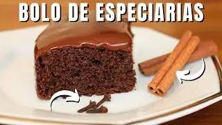 BOLO DE CHOCOLATE COM ESPECIARIAS | Gostei do Gosto - Receitas