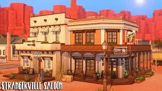 Strangerville Saloon 🌵👽 // Sims 4 Speed Build