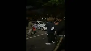 NYPD car vandalized during protests in Brooklyn