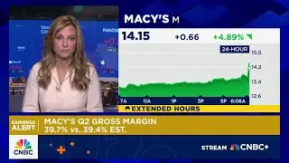 Macy&rsquo;s shares pop 10% as retailer tops earnings estimates, raises outlook