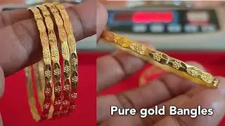 Latest Gold Bangles Designs 2021 With Weight & Price/Pure Gold Bangles Designs