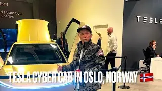 Tesla Cyber Cab in Oslo, Norway
