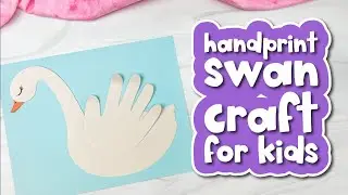 Swan Handprint Craft For Kids