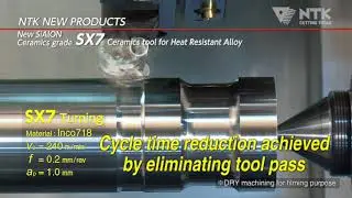 New SiAlON Ceramic tool for high temperature alloys 