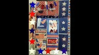 Project Share. 4th of July pocket letters, pinwheel and my second ugly rosette :)