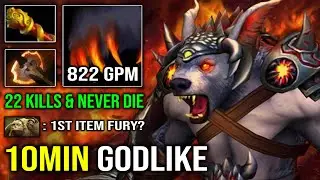 How to Ultra Fast Farming Ursa | 10Min Godlike First Item Battle Fury +40% Cleave DPS Dota 2