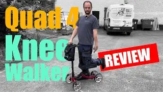 Reviewing the KneeScoot Quad 4 Knee Walker - The Alternative To Crutches In Recovery.