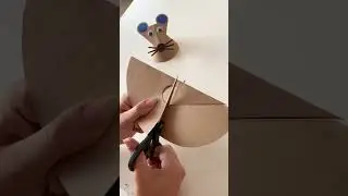 🐭✨ How To Make A Cute Mouse Craft For Kids! 🎨  #crafty #mousecraft #kidscrafts