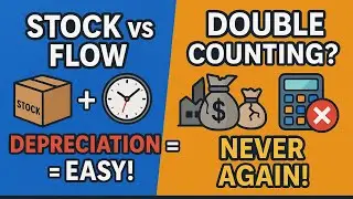 Stock vs Flow | Depreciation vs Capital Loss |Double Counting Explained |Class 12 Economics#trending