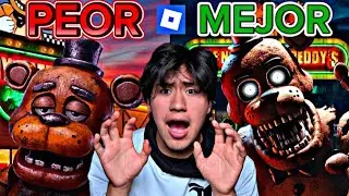 De PEOR a MEJOR juego de FNAF  qué existen - ROBLOX