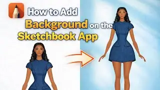How to Add Background to Your Design on Sketchbook App (Beginner Friendly) #fashionsketch 