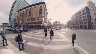 Walk #5 - San Francisco - Market Street - Tenderloin - Mission - 1 Hour  * Jogging Music