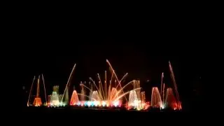 JP Park (Bangalore) musical water fountain.