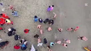 Vista aerea tuffo di Befana marina di Pisa con DJI NEO