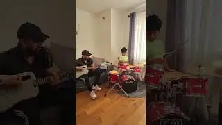 Aaryan playing drums cover 