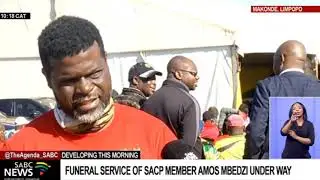 Amos Mbedzi funeral service I SACP member incarcerated in Eswatini for 14 years being laid to rest