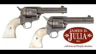 Lot 1410 Pair of Silver Plated Colt SAA Revolvers