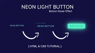 Neon Light Button Animation Effects in css || CSS Snake Border