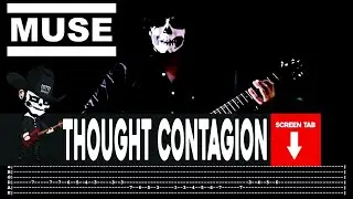 【MUSE】[ Thought Contagion ] cover by Masuka | LESSON | GUITAR TAB