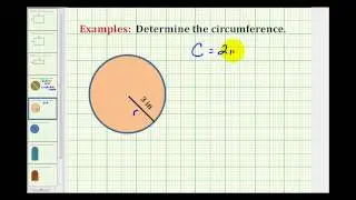 Examples:  Determine the Circumference of a Circle