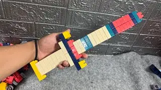 ASMR Building Block Diy Sword / Satisfying Block / ASMR Lego #asmr #buildingblocks 