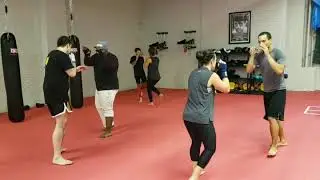 Timing sparring at Revolution Fight and Fitness