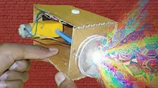 How To Make A LASER BEAM Projecter Party Light From Cardboard | Hacker4u