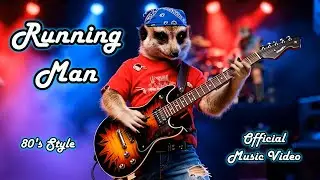 🐹 GenerAItor - Running Man (🎸 80's Style | Rock | Music Video | AI)