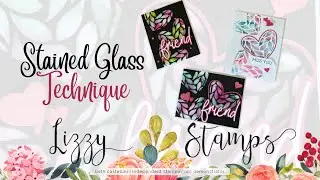 Stampin' Up! Stained Glass Card Technique
