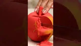 Cutting apple 🍎 | satisfying kinetic sand #shortvideo #asmrshorts #asmr #satisfying