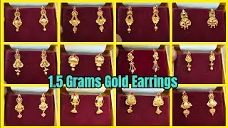 Gold Earrings 1.5 Grams 🔥 Handmade Jewellery | Studs