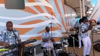 Reggae band on the ship