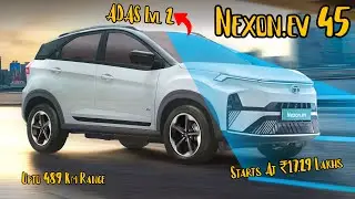 Tata Nexon.ev 45kWh Gets ADAS & New Features - Red Dark & Dark Editions Get ADAS Too - ₹17.29 Lakhs