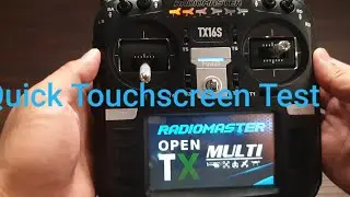 Radiomaster TX16S: Touchscreen Check