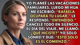 Mi hija me mandó un mensaje: “Rafaela ocupará tu lugar” — justo después de que yo planeé nuestras...