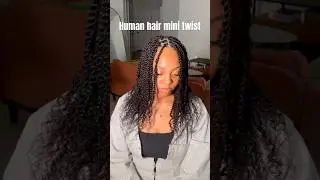⁠Легкая мини-завивка с наращенными натуральными волосами #minitwist @qvrhairofficial #qvrhairoffi...