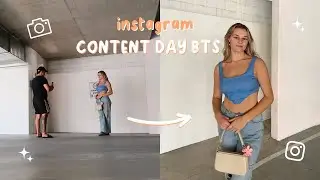 Spend an Instagram Content day with me! How I plan my Instagram Pics, grwm & Taking Content bts