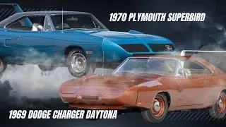 1969 Dodge Charger Daytona vs 1970 Plymouth Roadrunner Superbird &ndash; Winged Muscle Car Showdown